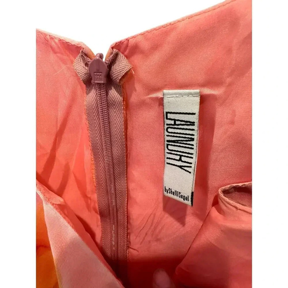 Laundry by Shelli Segal Orange Tie Dye Slip Sundress Size 2 - Picture 2 of 4